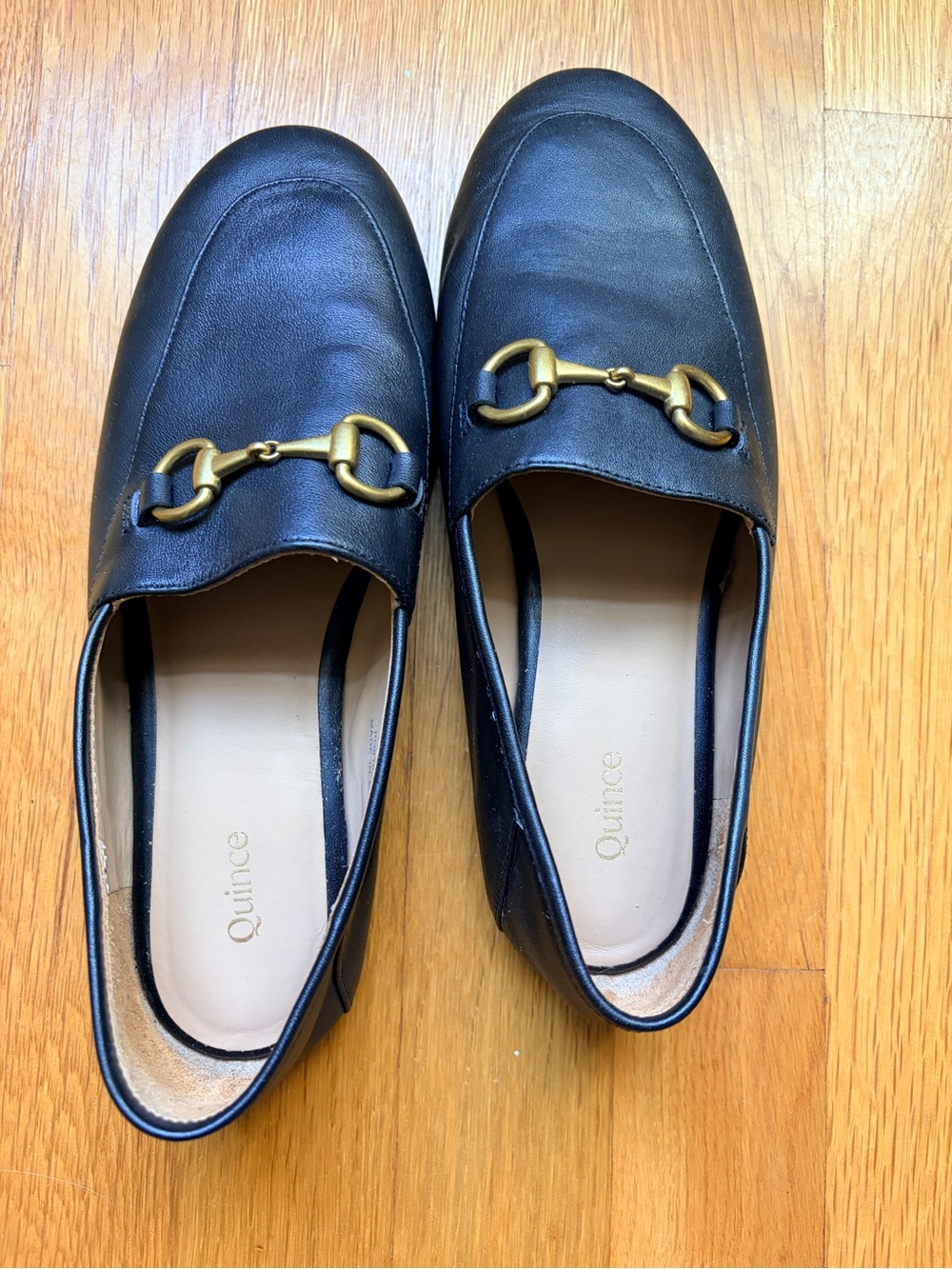 Quince Italian Leather Horsebit Loafer Black Shoes 6